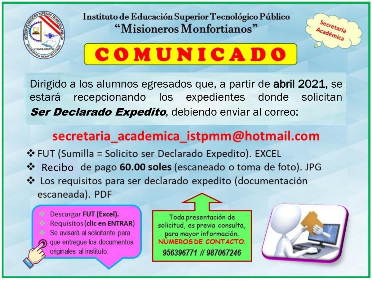 DECLARACIÓN DE EXPEDITO